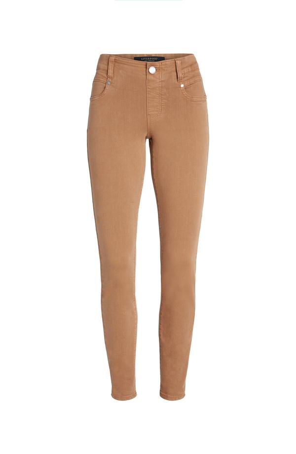 Jeans extensible / taille mi-haute / fausse fermeture éclair avec bouton fonctionnel Jeans extensible / taille mi-haute / fausse fermeture éclair avec bouton fonctionnel
