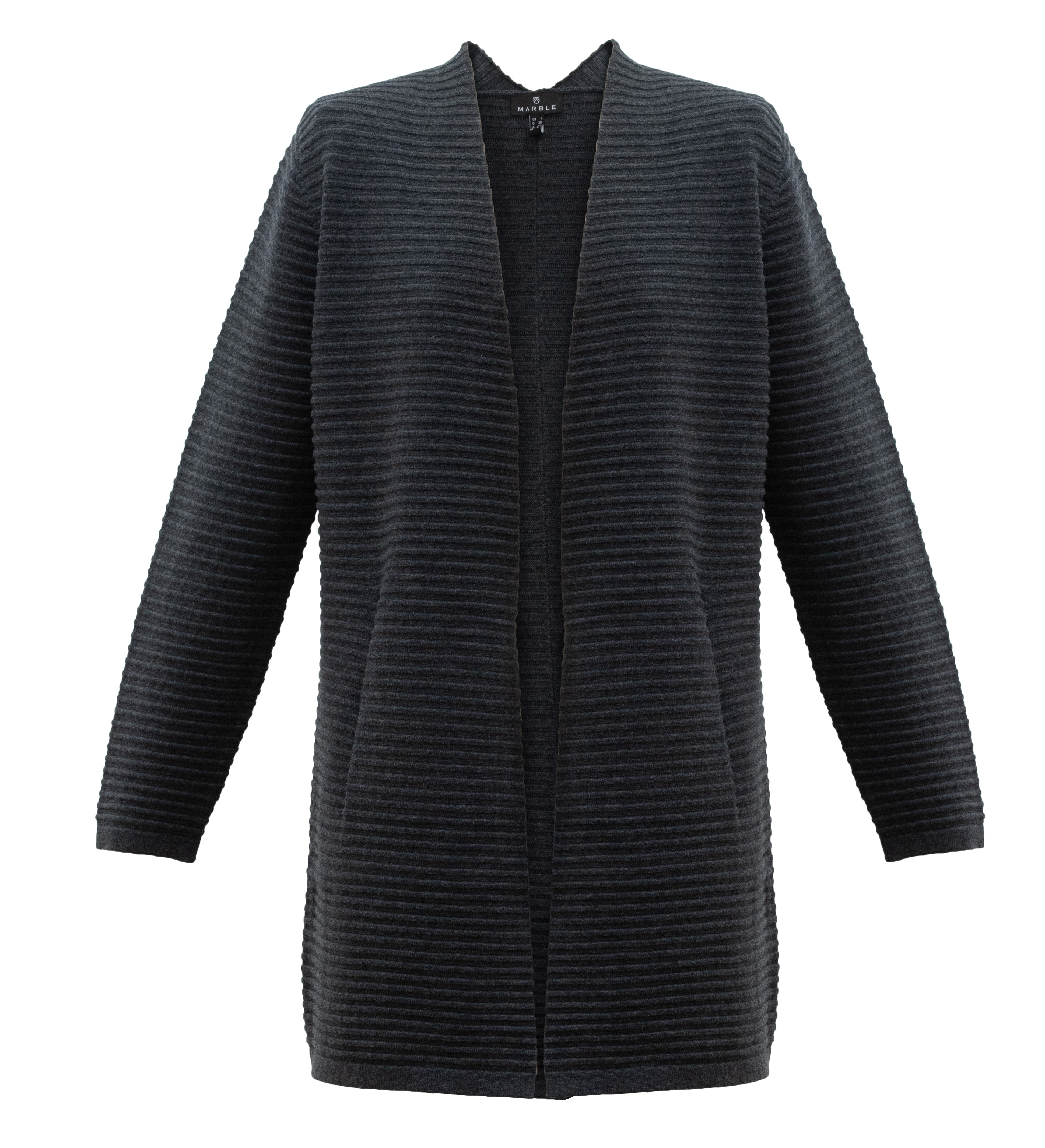 Cardigan coupe décontractée / mailles côtelées