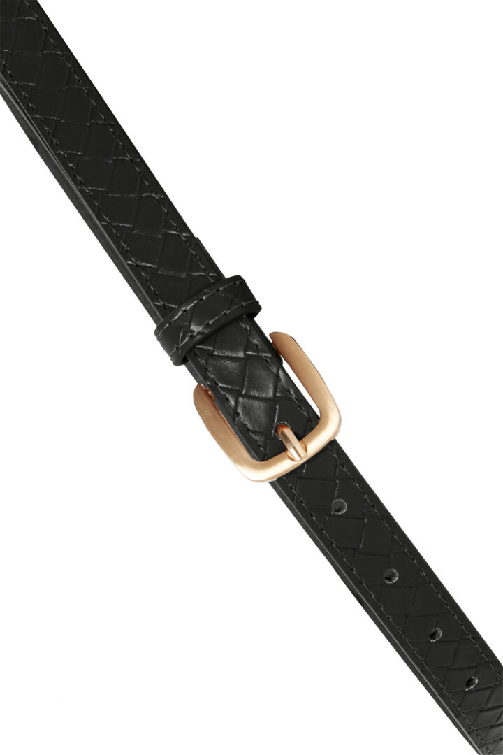Ceinture Iaozzy imprimée losange / boucle dorée