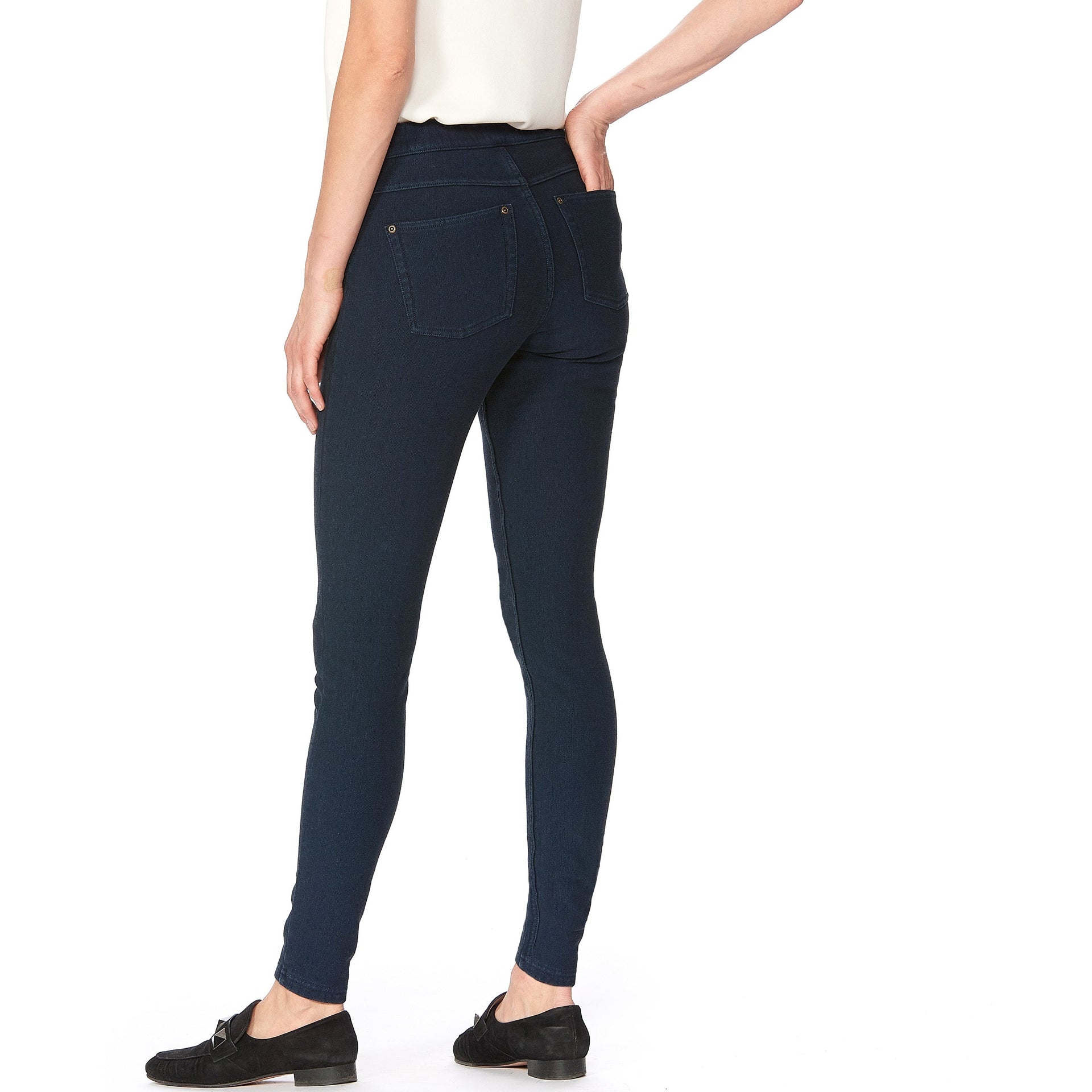 Legging en denim doublé de polaire 