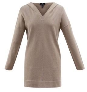 Chandail long / super doux / coupe décontractée / coutures inversées et dos fendu