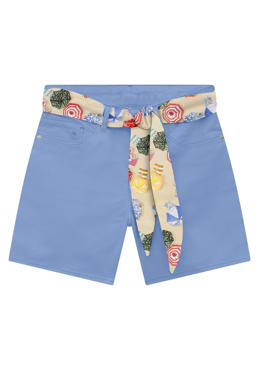Short ajustée ceinture 