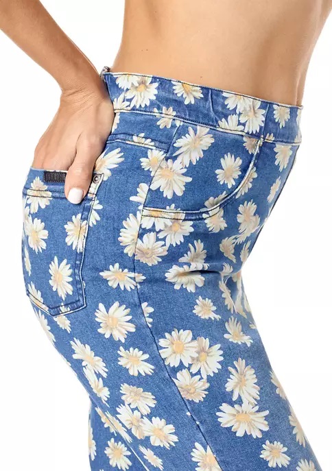 Capri taille haute imprimé floral 