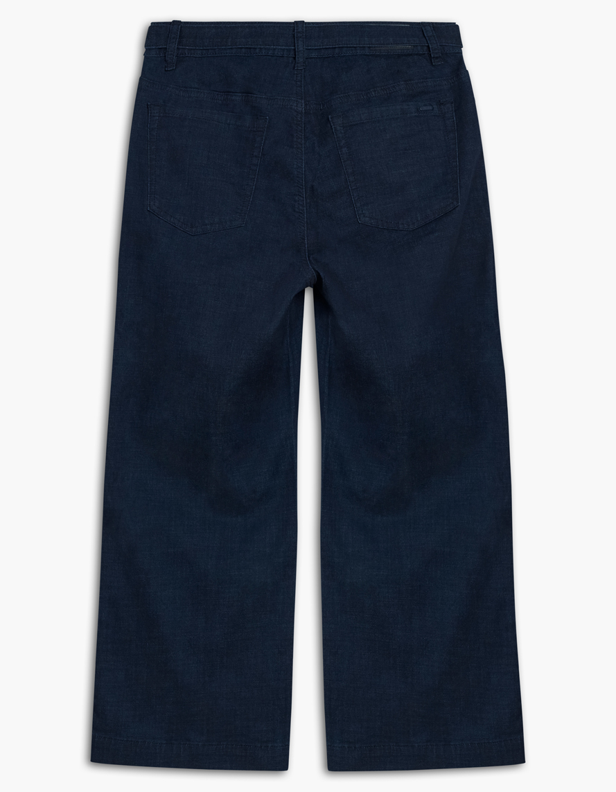 Jeans pull on avec ruban a la taille 