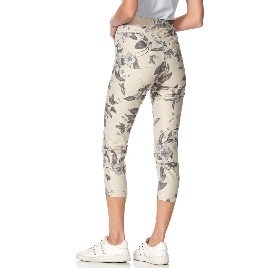 Capri taille haute en denim