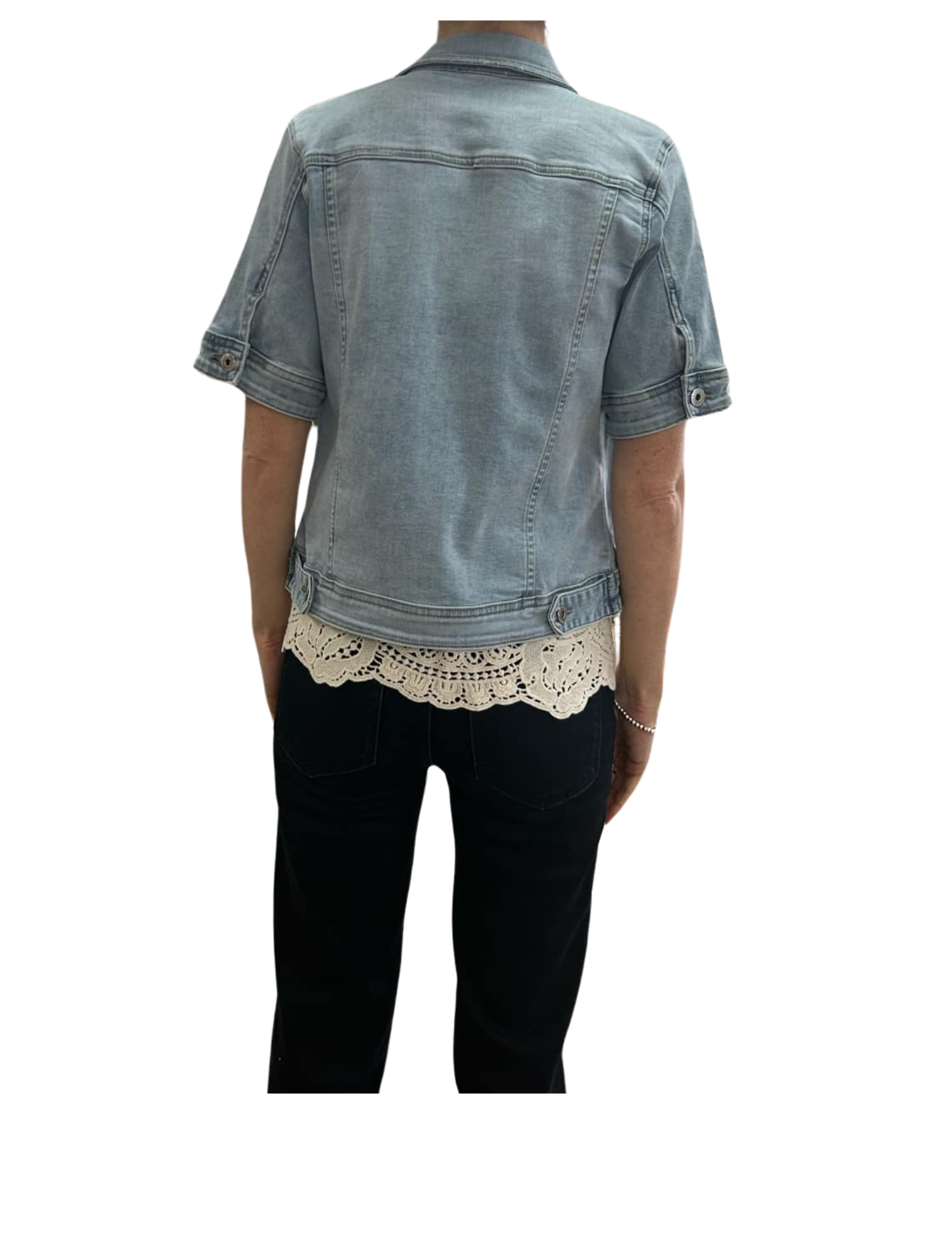 Jacket de jeans manche courte 