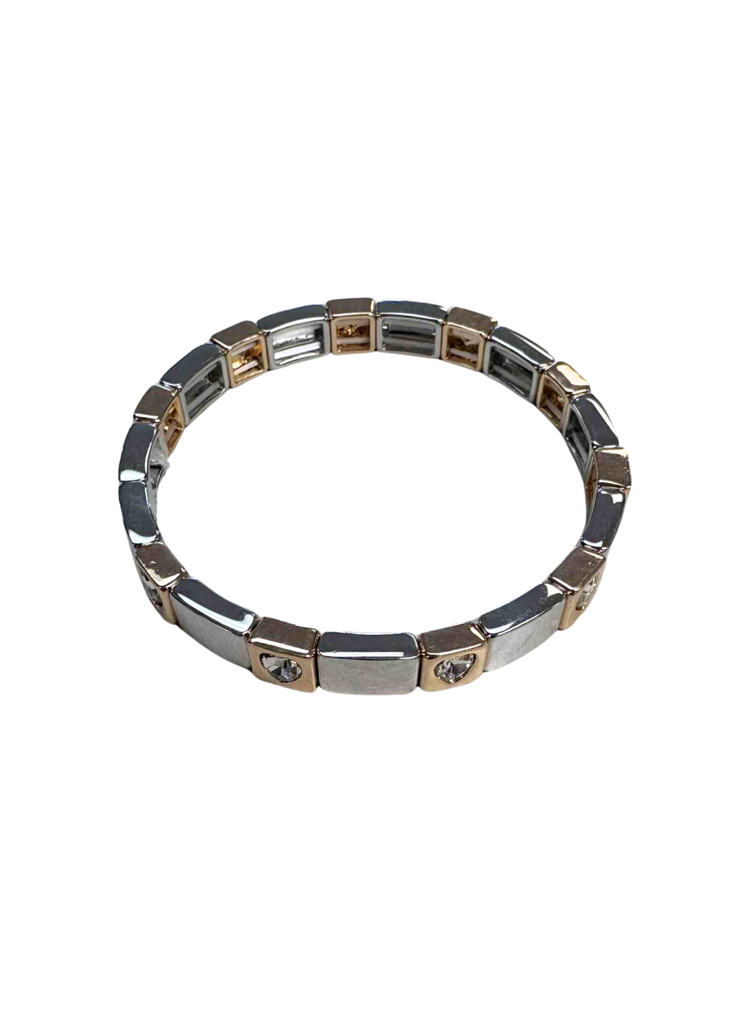 Bracelet coeur et cristal