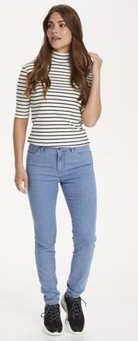 Jean coupe skinny / taille haute