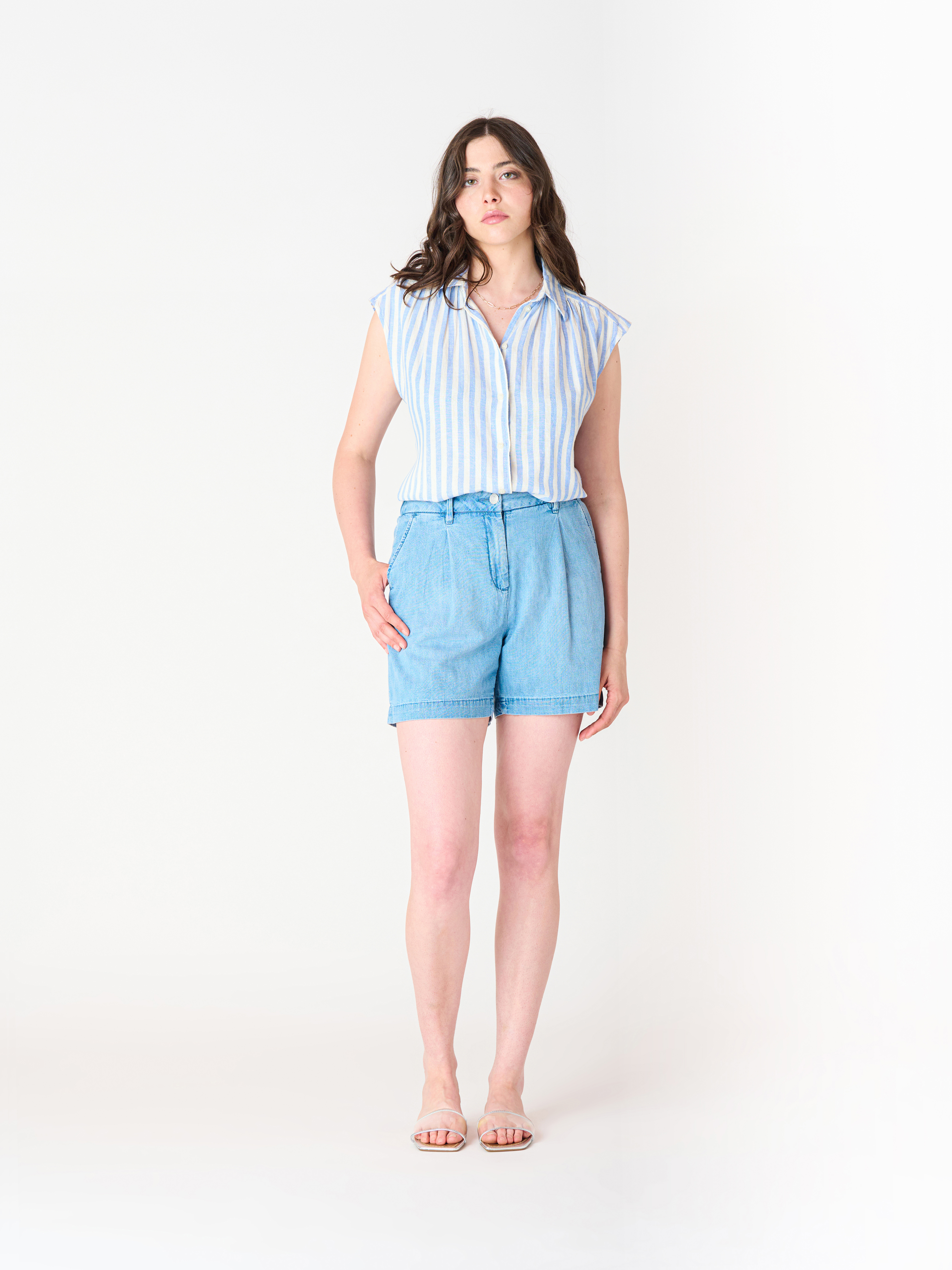 Shorts denim tencel 