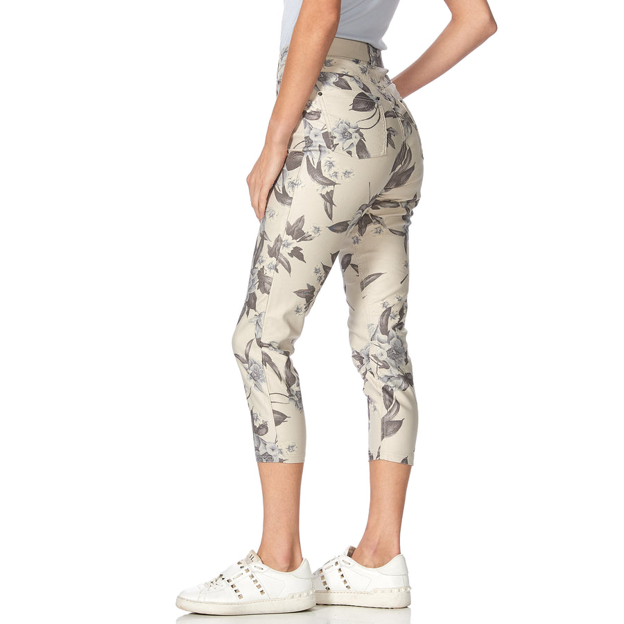 Capri taille haute en denim