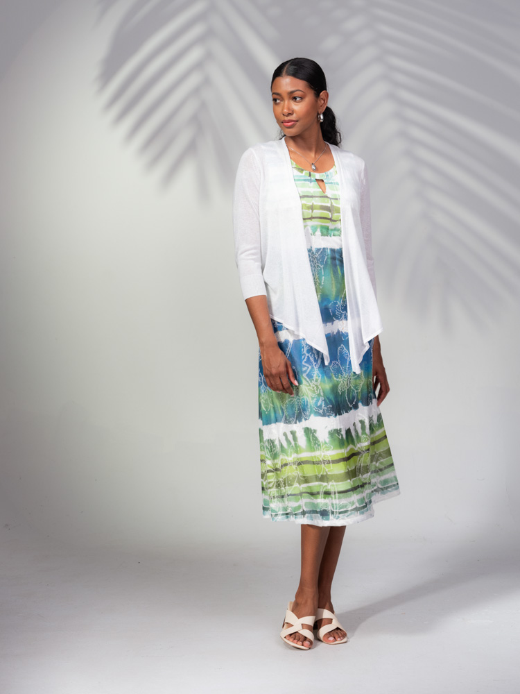Cardigan ouvert en pointes 