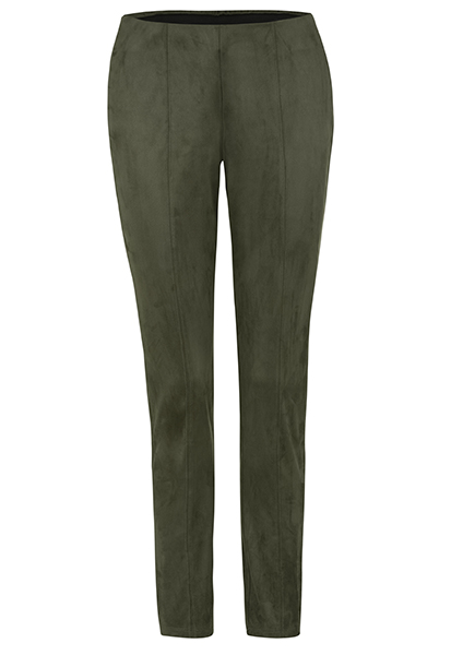 Pantalon pull on / effet suède