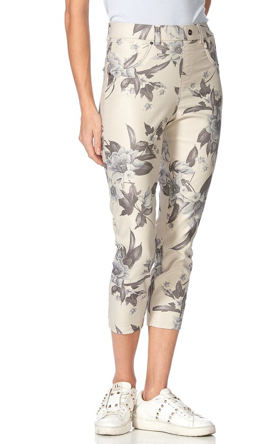 Capri taille haute en denim