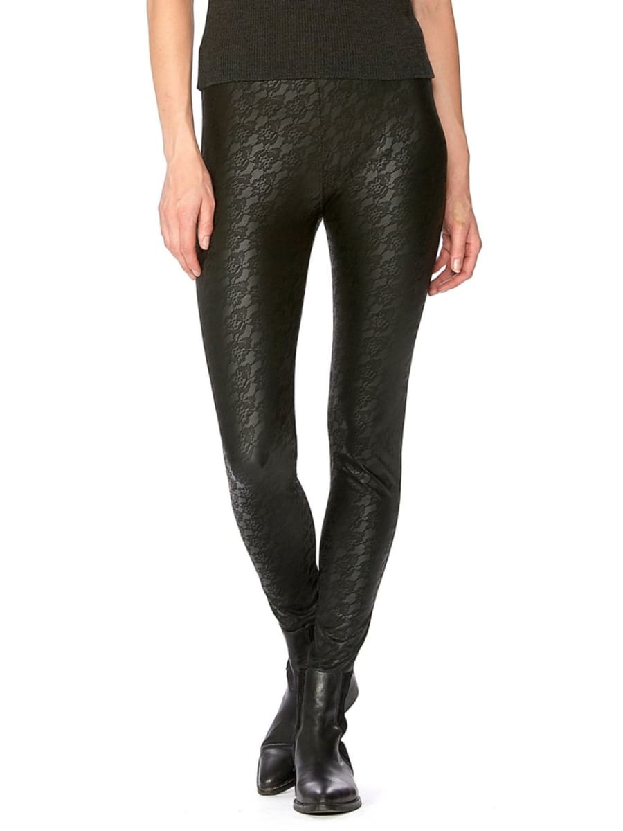 Legging en similicuir dentelle HUE